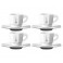 Набор чашек с блюдцем Bialetti Total White 4 шт 75 мл