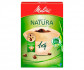 Фильтр-пакет для кофе Melitta Natura 1*4 бумажный бежевый 80 шт
