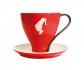 Чашка с блюдцем Меланж Julius Meinl 120 мл красная - фото-1
