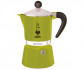 Гейзерная кофеварка Bialetti Rainbow Green на 3 порции 130 мл (0004972) - фото-1