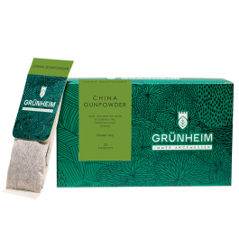 Зелений чай Grunheim China Special Gunpowder у пакетиках 20 шт