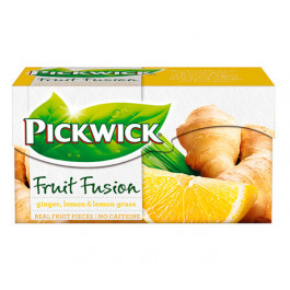 Фруктовий чай Pickwick Ginger & Lemon & Lemongrass у пакетиках 20 шт