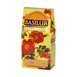 Чорний чай Basilur Малина та шипшина картон 100 г