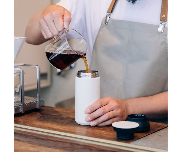 Термокухоль Kinto Travel Tumbler білий 350 мл - фото-3