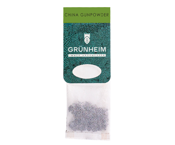 Зелений чай Grunheim China Special Gunpowder у пакетиках 20 шт - фото-2