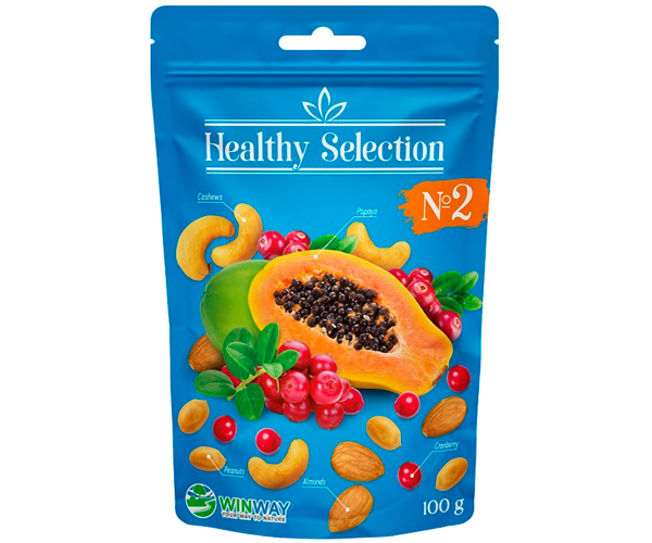 Мікс горіхів з фруктами №2 WINWAY Healthy Selection 100 г - фото-1