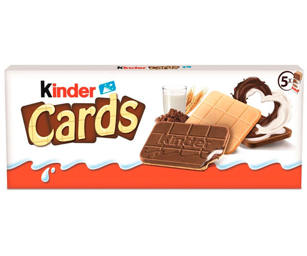 Печенье Kinder Cards 128 г