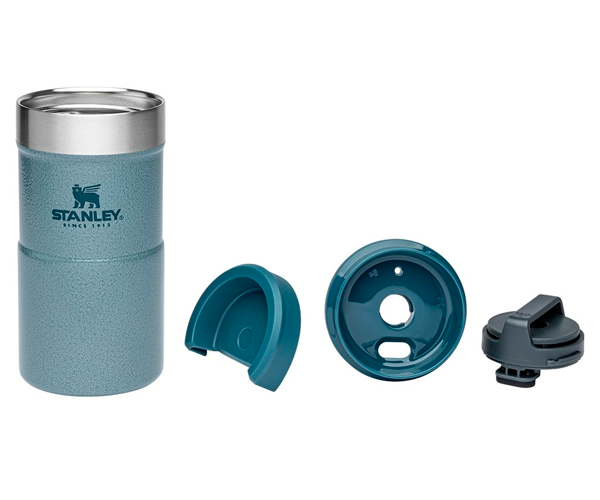 Термокухоль Stanley Classic Never Leak Hammertone Ice 250 мл - фото-4