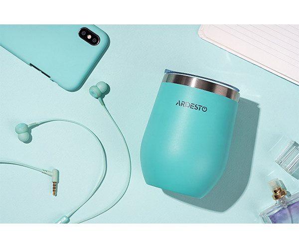 Термокухоль Ardesto Compact Mug блакитний 350 мл - фото-3