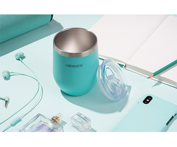 Термокухоль Ardesto Compact Mug блакитний 350 мл - фото-2
