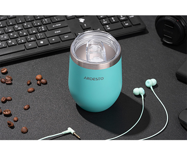 Термокухоль Ardesto Compact Mug блакитний 350 мл - фото-4