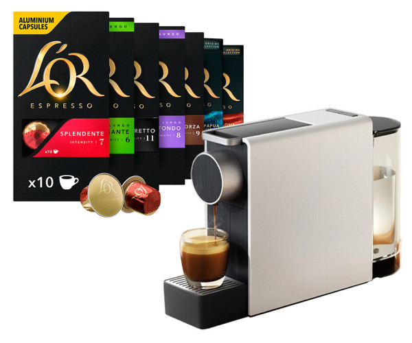 Кава в капсулах L'OR Nespresso 300 шт + Кава машина Xiaomi Scishare CCM mini S1201 - фото-1