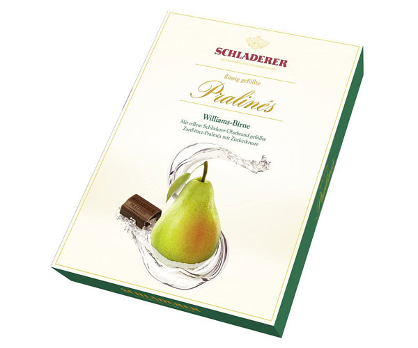 Шоколадні цукерки Schladerer Pralines Williams Birne 310 г - фото-1