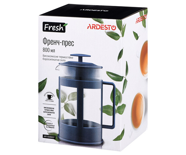 Френч-прес Ardesto Fresh синій AR1008BEF 800 мл - фото-3