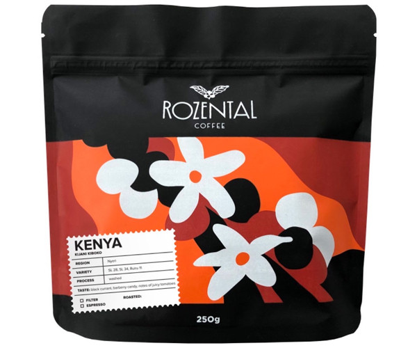 Кава Rozental Coffee Kenya Kijani Kiboko у зернах 250 г - фото-1
