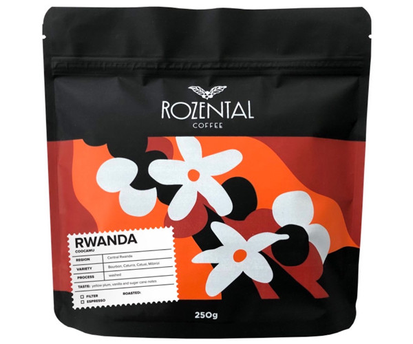 Кава Rozental Coffee Rwanda Coocamu у зернах 250 г - фото-1