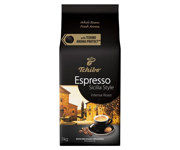 Кава Tchibo Espresso Sicilia у зернах 1 кг - фото-1