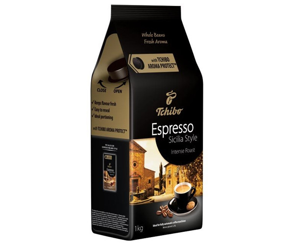 Кава Tchibo Espresso Sicilia у зернах 1 кг - фото-2