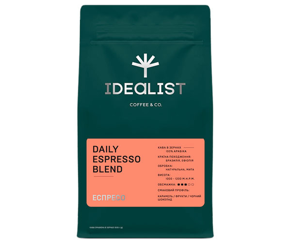 Кофе IDEALIST COFFEE & CO. Daily Espresso в зернах 1 кг