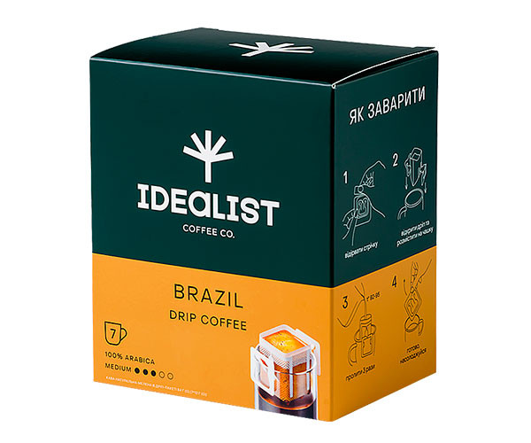 Дрип-кофе Idealist Coffee Co Бразилия 7 шт