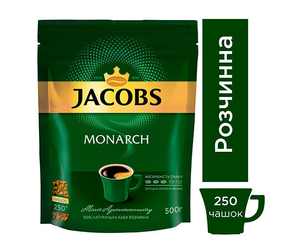 Кофе Jacobs Monarch растворимый м/у 500 г фото