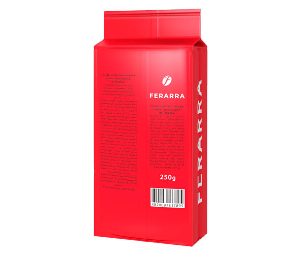 Кофе Ferarra 100% Arabica молотый 250 г фото