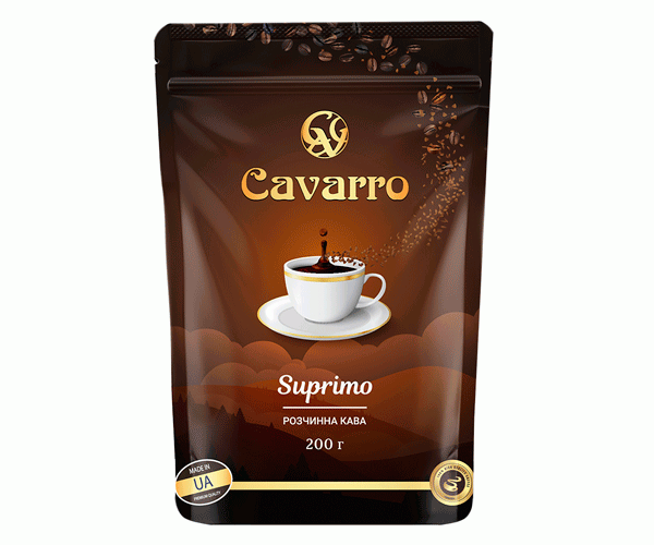 Кава Cavarro Suprimo розчинна 200 г - фото-1