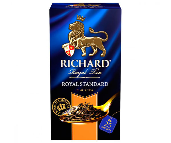Чорний чай Richard Royal Standart у пакетиках 25 шт - фото-1
