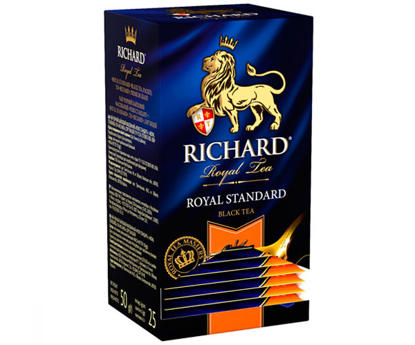 Чорний чай Richard Royal Standart у пакетиках 25 шт - фото-3