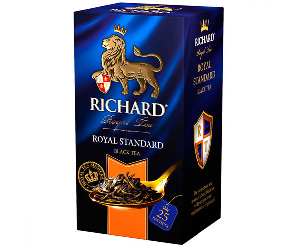 Чорний чай Richard Royal Standart у пакетиках 25 шт - фото-2