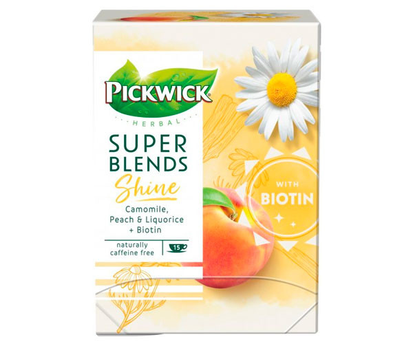 Трав'яний чай Pickwick Super blends shine у пакетиках 15 шт - фото-1
