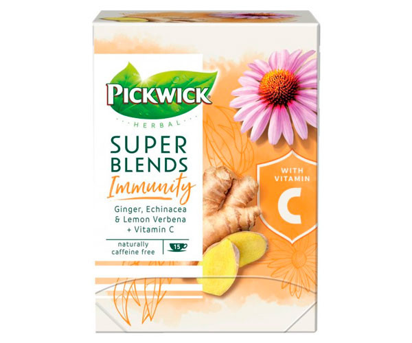Трав'яний чай Pickwick Super blends immunity у пакетиках 15 шт - фото-1