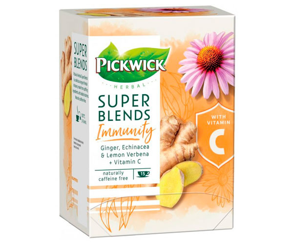 Трав'яний чай Pickwick Super blends immunity у пакетиках 15 шт - фото-2