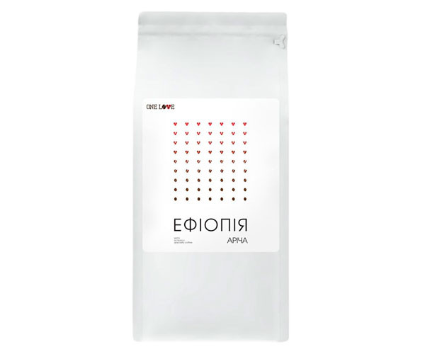 Кава One Love Ефіопія Аріча espresso у зернах 1 кг - фото-1