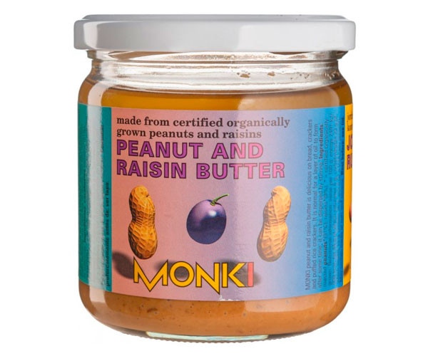 Арахісова паста Monki із ізюмом органічна 330 г - фото-1