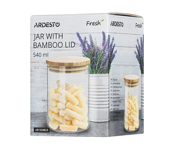 Банку для зберігання Ardesto Fresh кругла 540 мл - фото-3