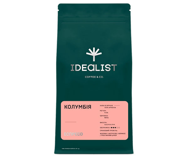 Кофе IDEALIST COFFEE & CO. Колумбия espresso в зернах 250 г