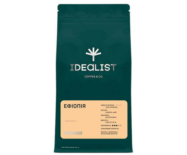 Кофе IDEALIST COFFEE & CO. Эфиопия espresso в зернах 250 г