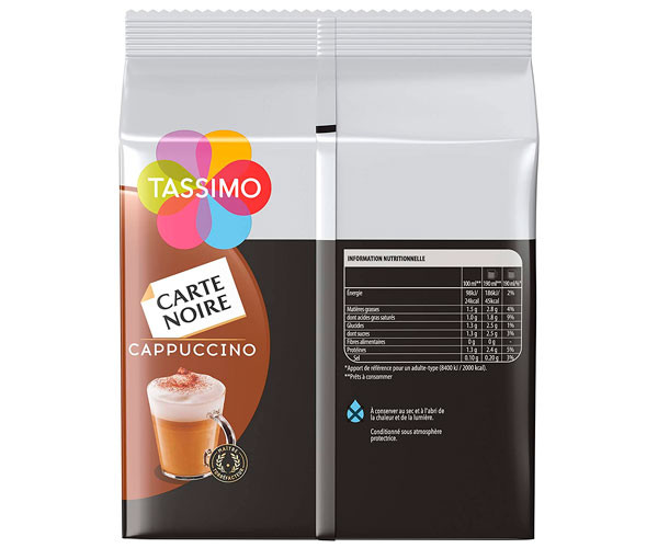 Кава в капсулах Tassimo Carte Noire Cappuccino 8 шт - фото-2