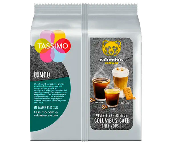 Кава в капсулах Tassimo Columbus Lungo 14 шт - фото-2