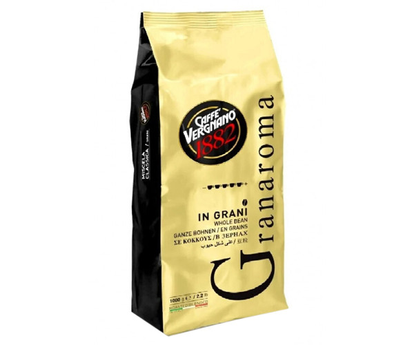 Кава Caffe Vergnano Gran Aroma у зернах 1 кг - фото-1