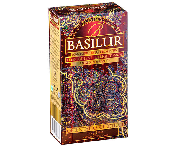 Черный чай Basilur Восточное очарование в пакетиках 25х2 г