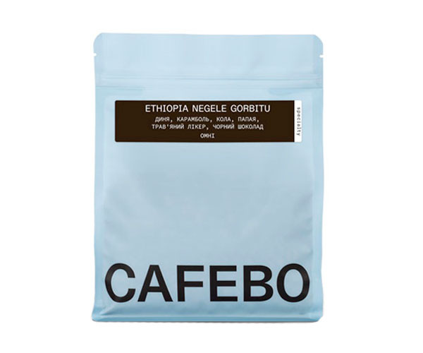 Кофе CafeBoutique Ethiopia Negele Gorbitu в зернах 500 г