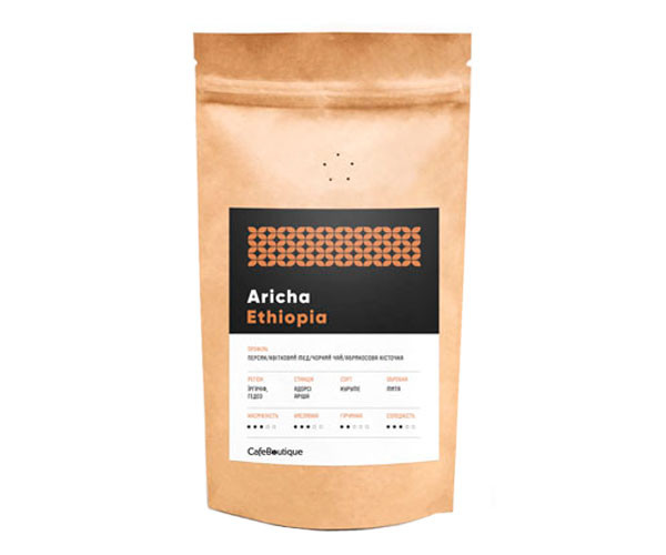 Кофе CafeBoutique Ethiopia Aricha в зернах 1 кг