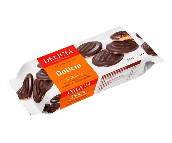 Печенье Delicia сдобное с апельсином 135 г