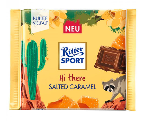 Молочный шоколад Ritter Sport Соленая карамель 100 г