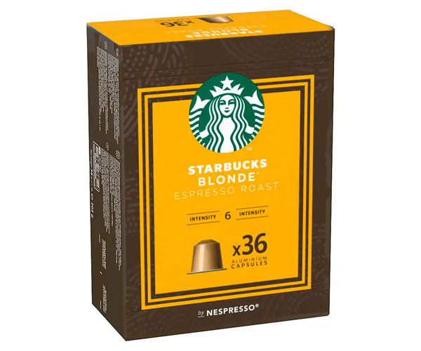 Кофе в капсулах Starbucks Nespresso Blonde Espresso Roast 36 шт