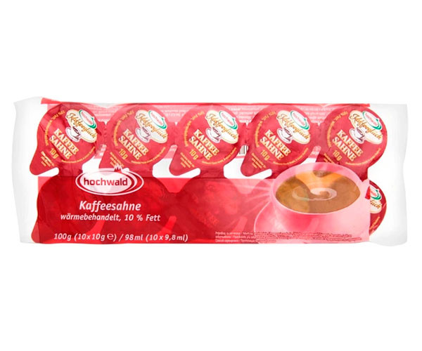 Сливки порционные Hochwald 10% - 10 шт