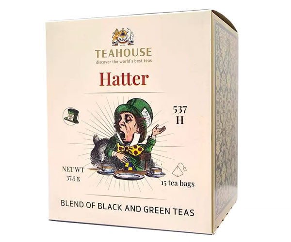 Купаж черного и зеленого чая Teahouse №537 Шляпник в пирамидках 15х2,5 г