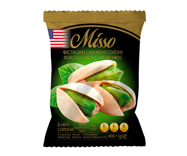 Фисташки Misso жареные с солью 400 г